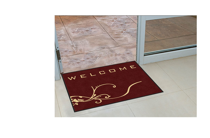 dizaina paklājs welcome