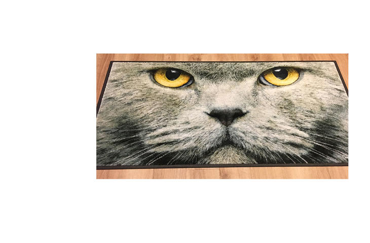 dizaina paklājs kaķis