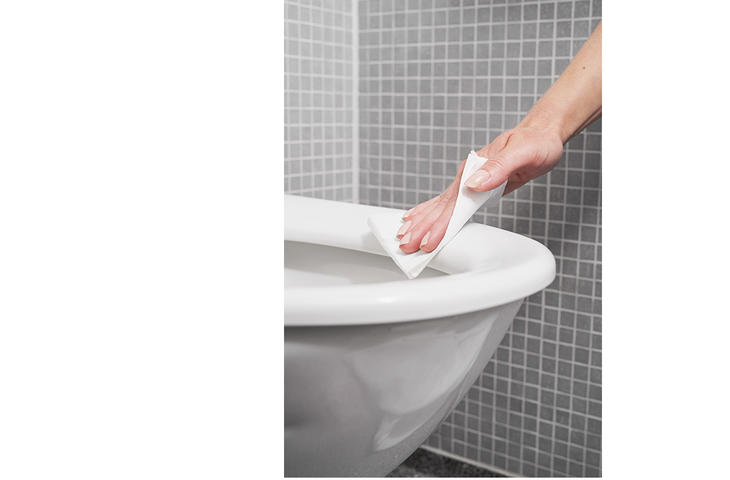 tualetes poda dezinfekcijas līdzeklis ar dozatoru